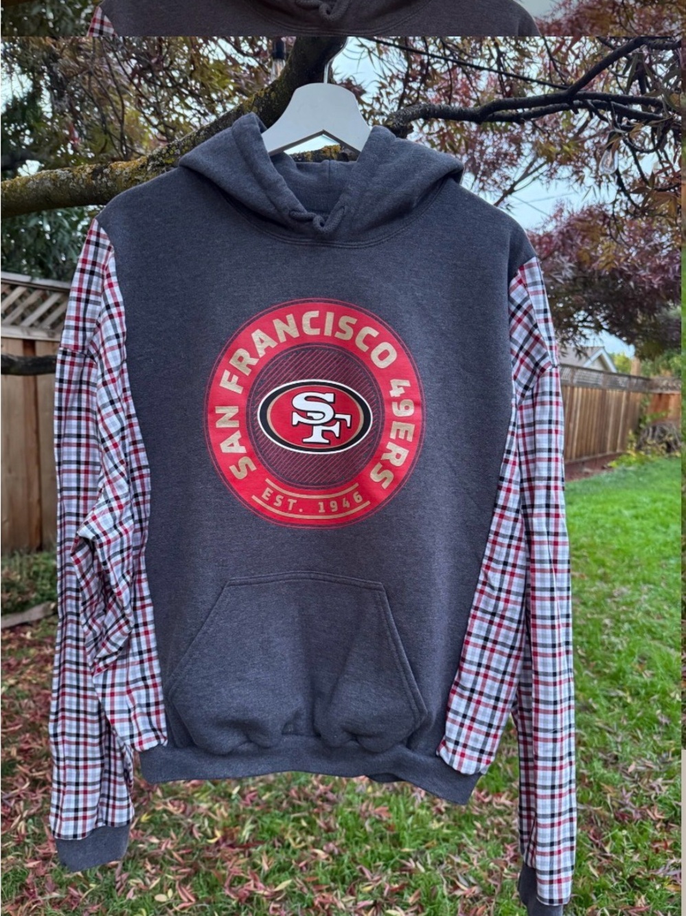 Up-cycled San Francisco 49ers Sweatshirt, Vintage Fashion